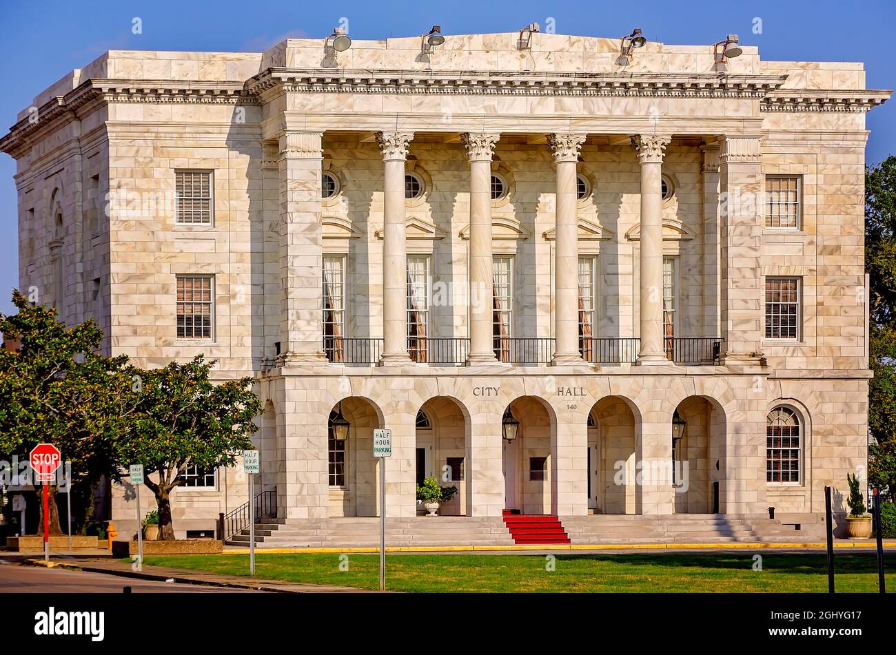 Biloxi City Hall is pictured on Lameuse Street, Sept. 5, 2021, in