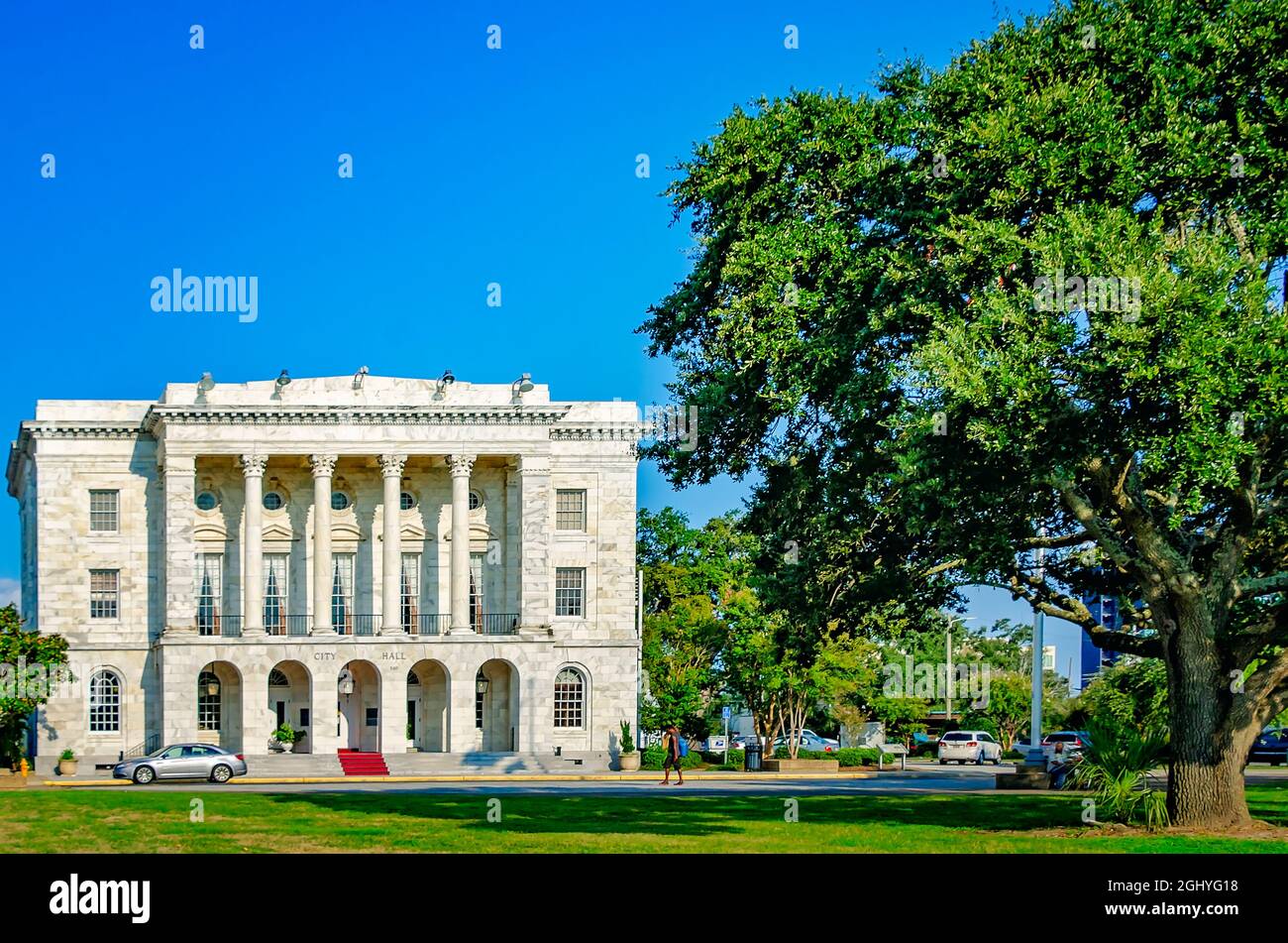 Biloxi City Hall is pictured on Lameuse Street, Sept. 5, 2021, in