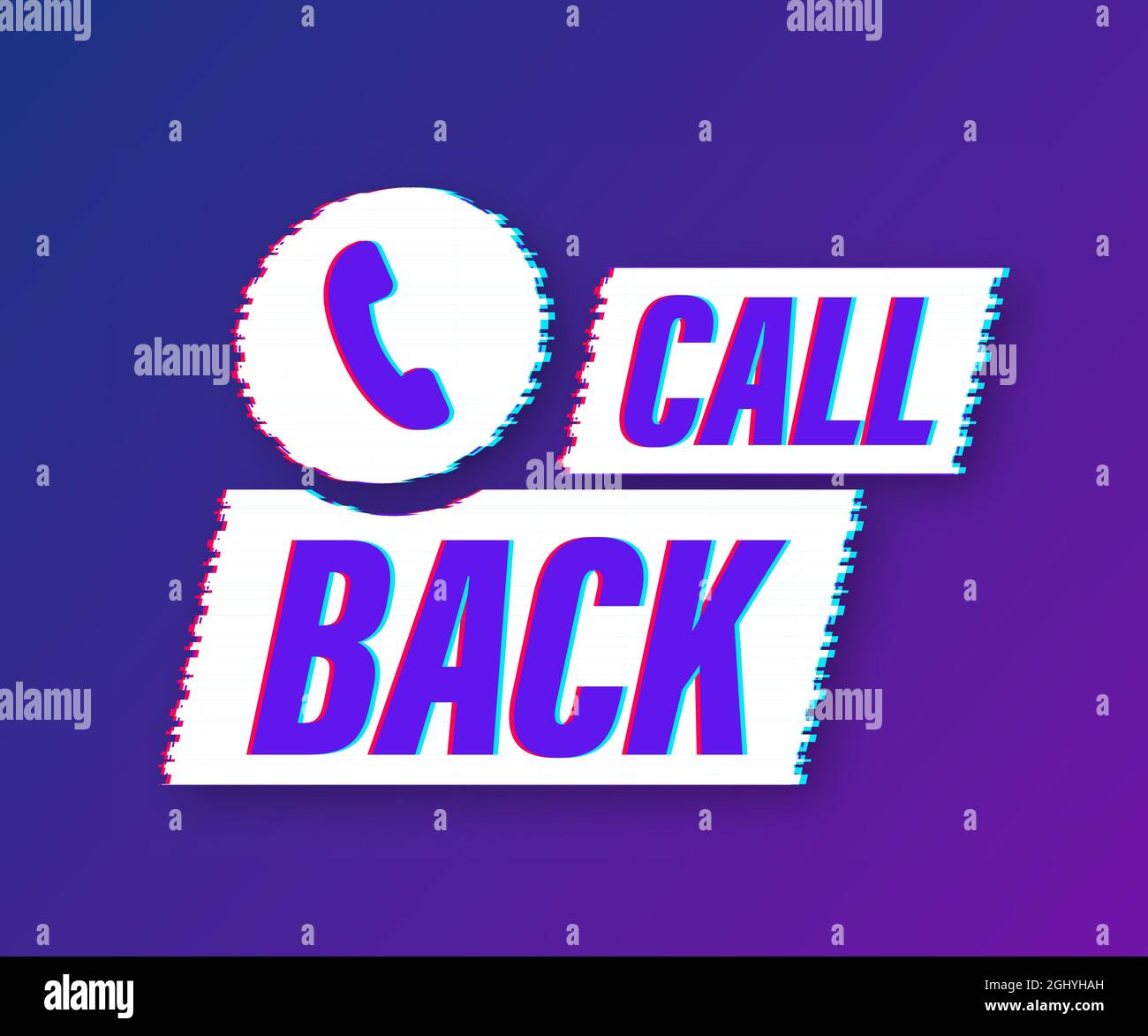 Call back. Information technology. Telephone glitch icon. Customer ...