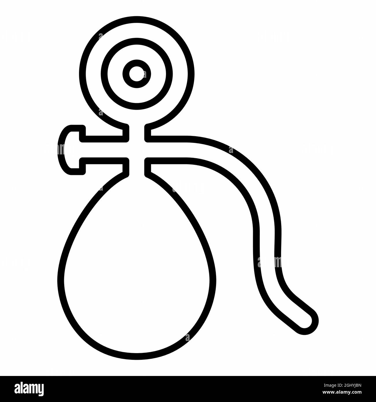 Icon Vector of Blood Pressure Monitor - Line Style - Simple ...