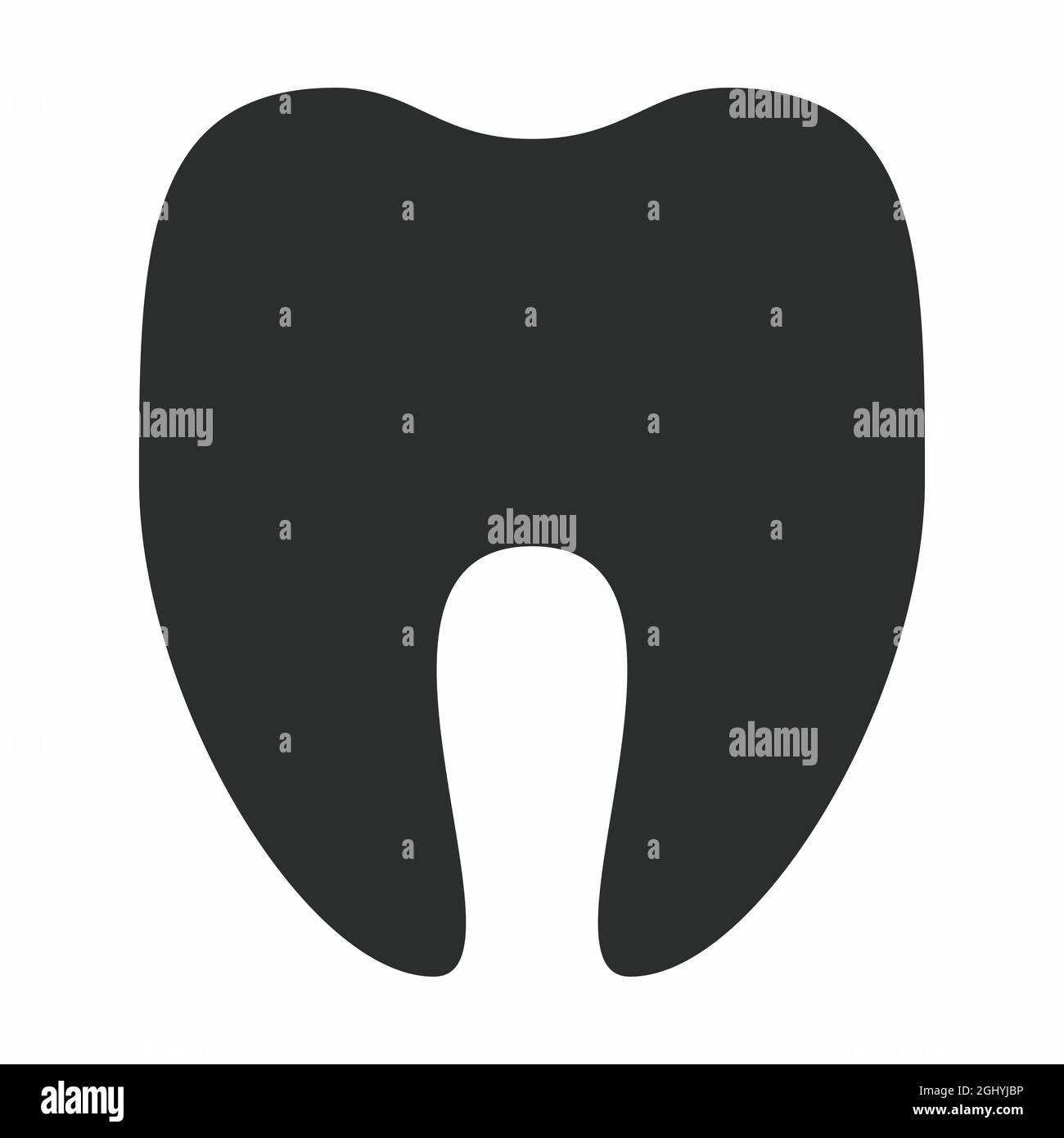 Icon Vector of Tooth - Glyph Style - Simple illustration, Editable ...