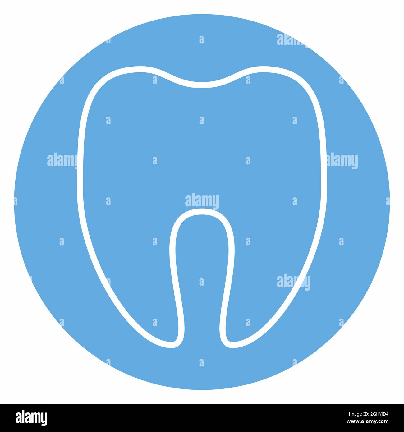 Icon Vector of Tooth - Blue Eyes Style - Simple illustration, Editable ...