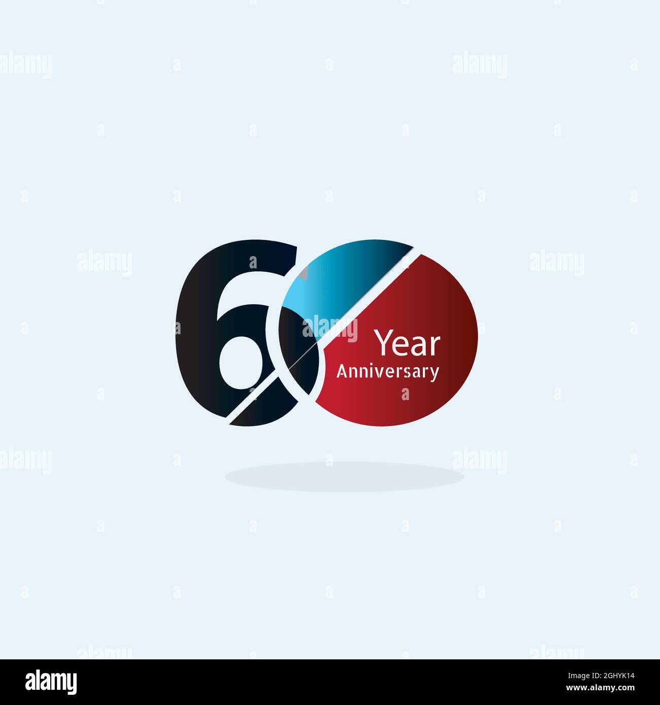 Elegant 60th anniversary logo hi-res stock photography and images - Alamy