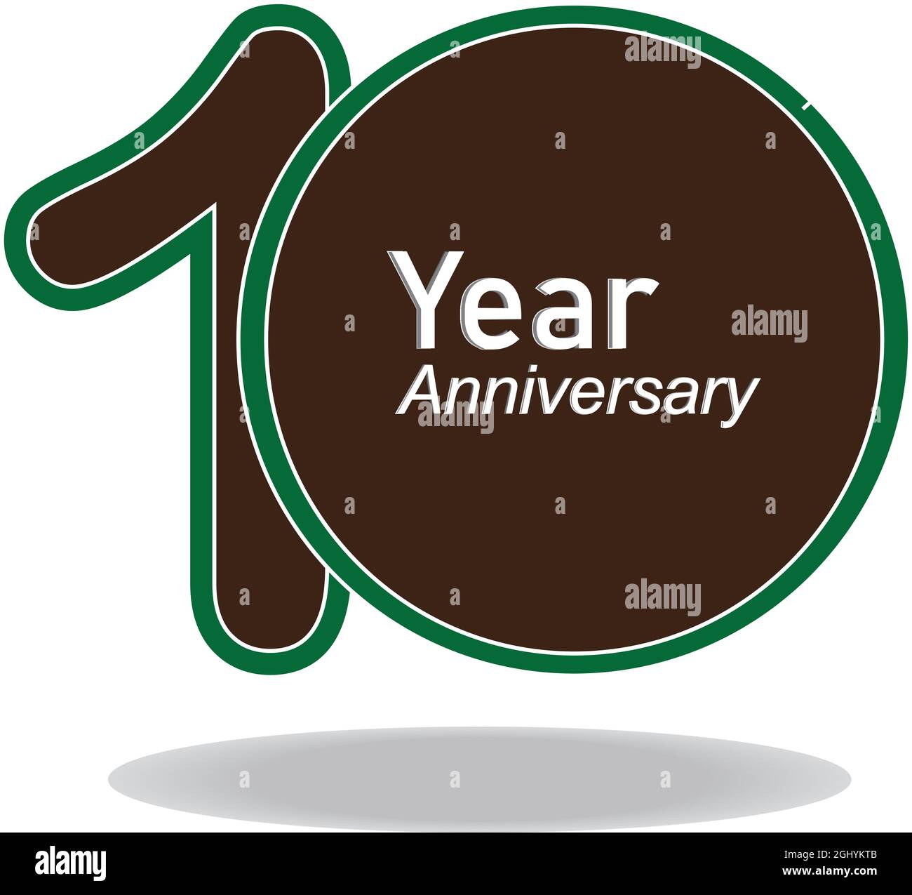 Anniversary Logo Vector Template Design Illustration Stock Vector