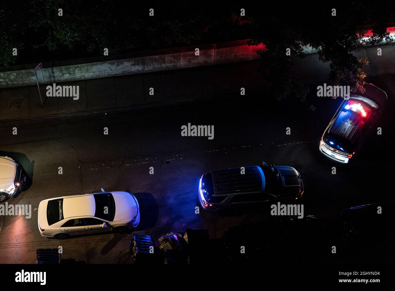 New York, NY September 7, 2021 NYPD investigate fatal collision