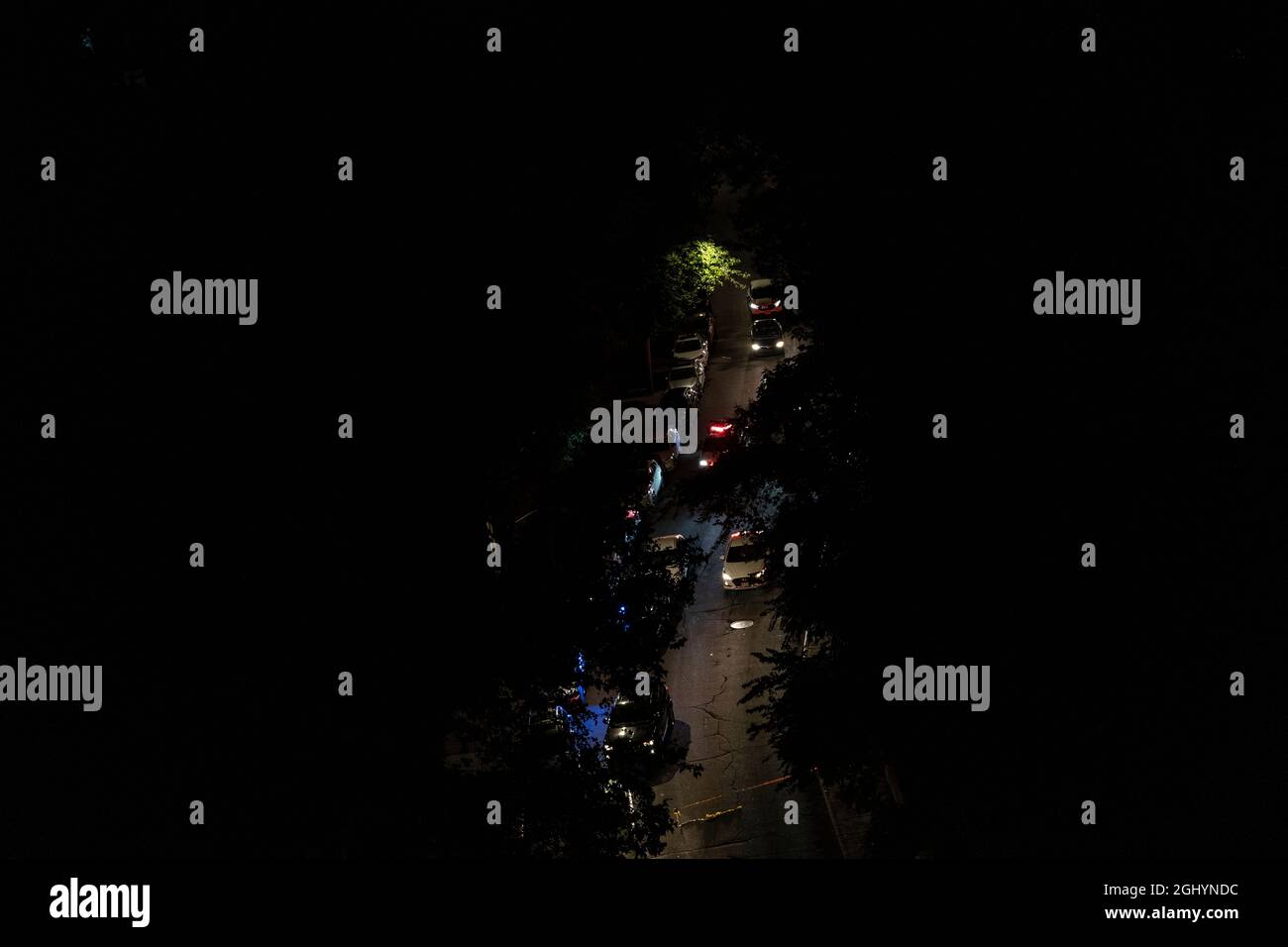 New York, NY September 7, 2021 NYPD investigate fatal collision