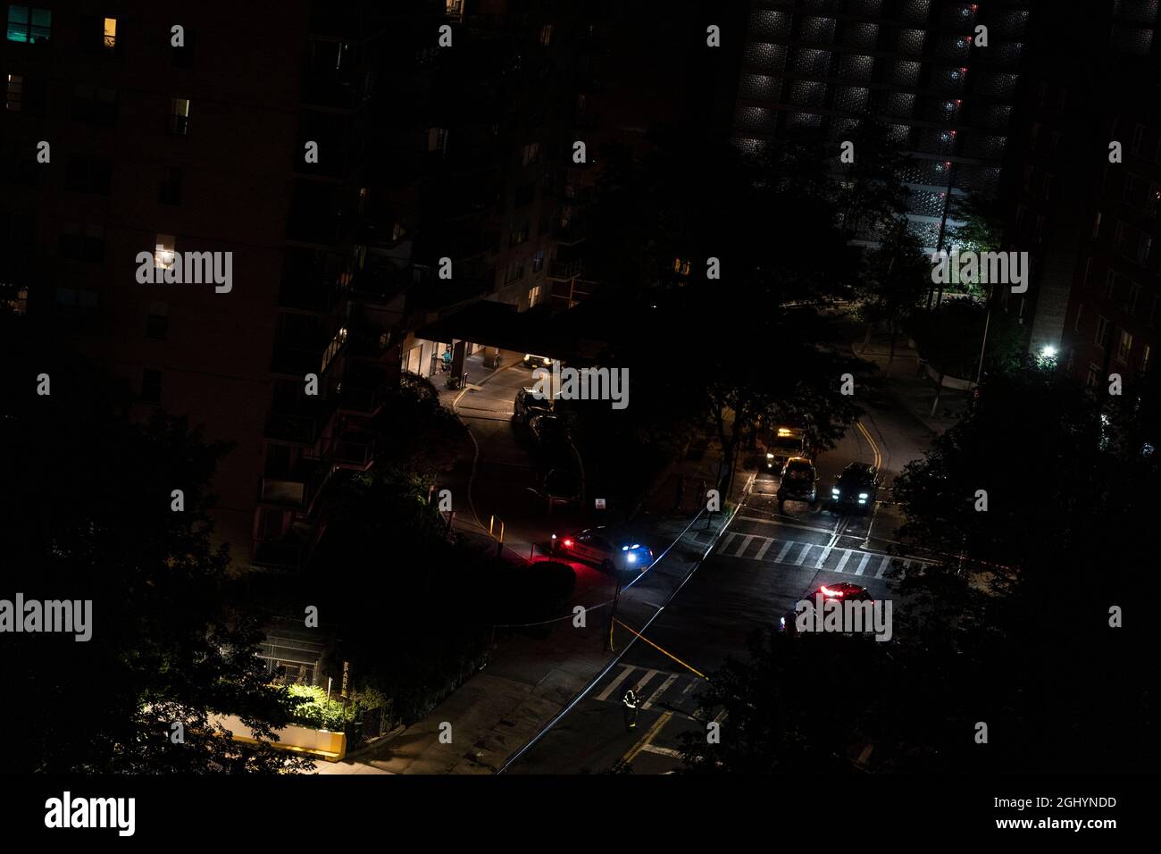 New York, NY September 7, 2021 NYPD investigate fatal collision