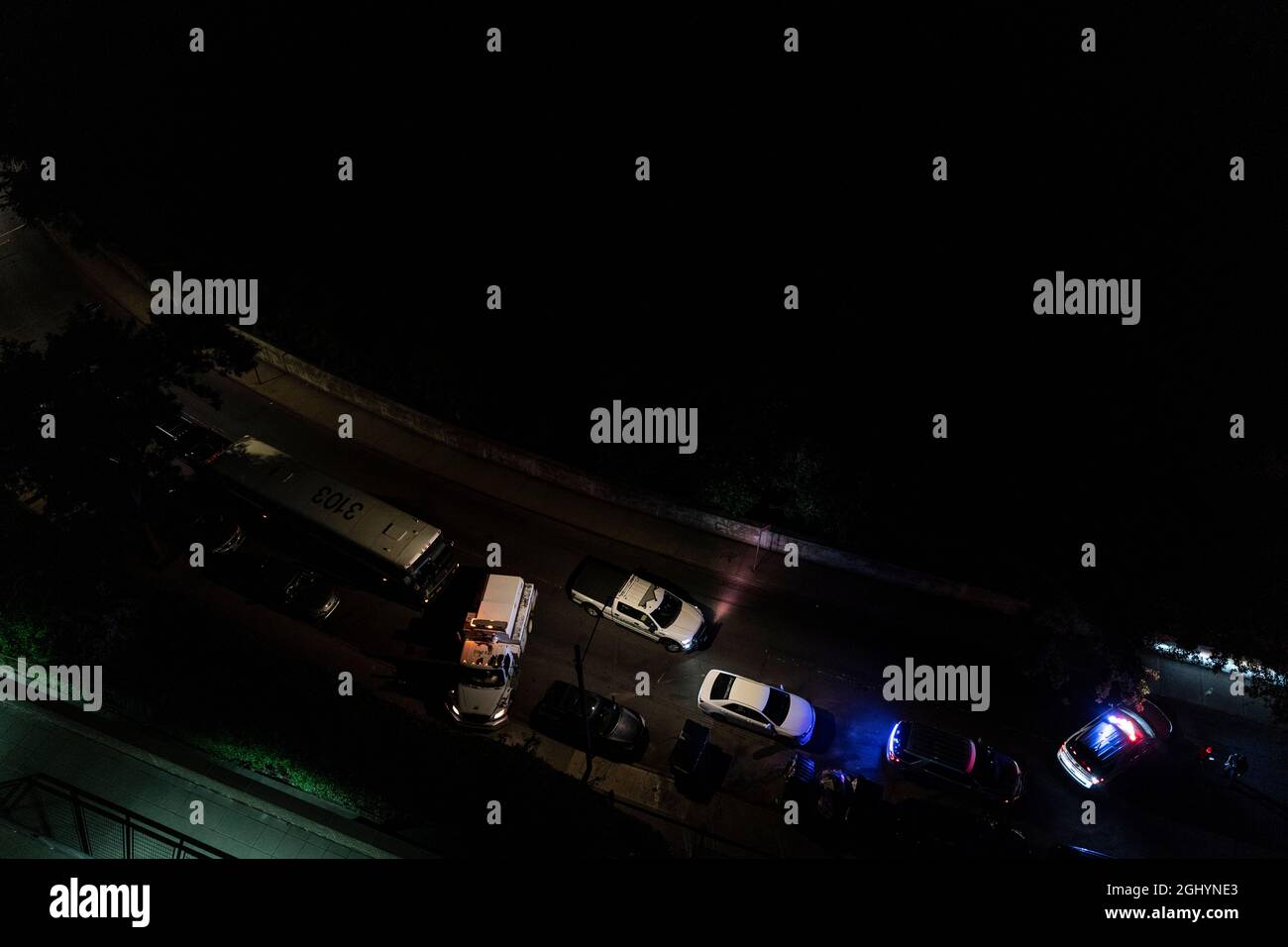 New York, NY September 7, 2021 NYPD investigate fatal collision