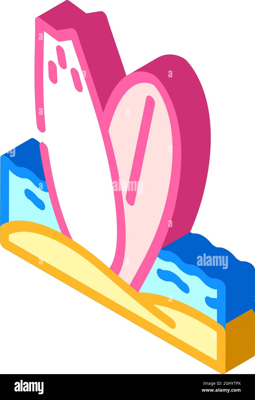 surfing water sport isometric icon vector illustration Stock Vector ...