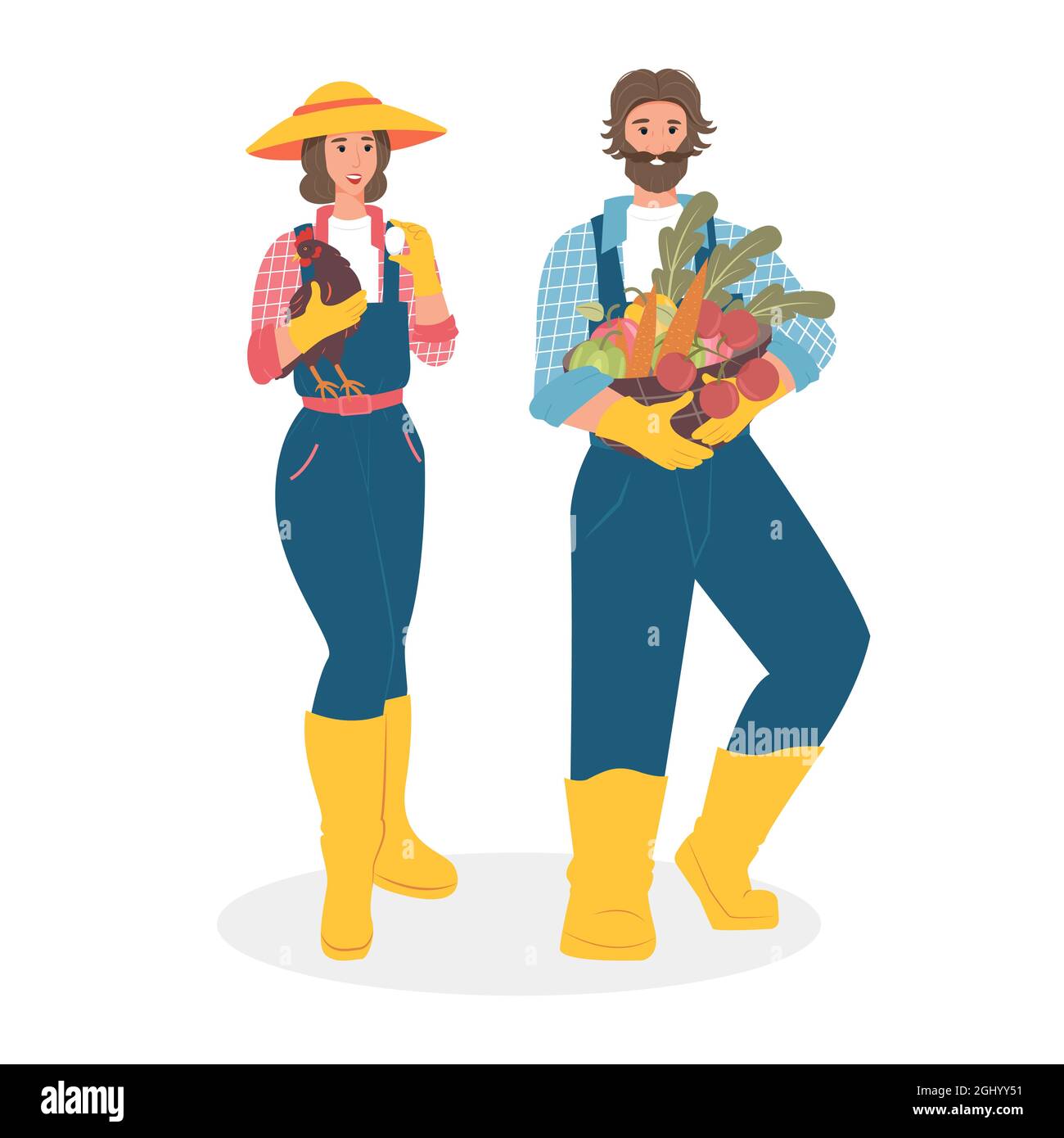 Farmers clothes Stock Vector Images - Alamy