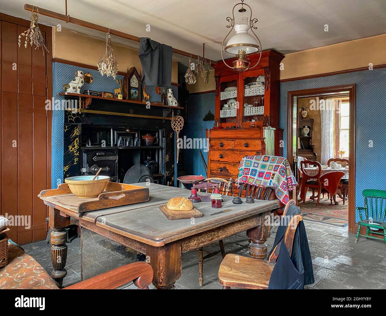 Typical Edwardian workers cottage Beamish Open Air Museum in