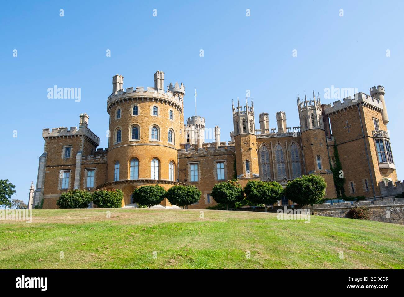 A sunny summer day at Belvoir Castle, Leicestershire England UK Stock Photo