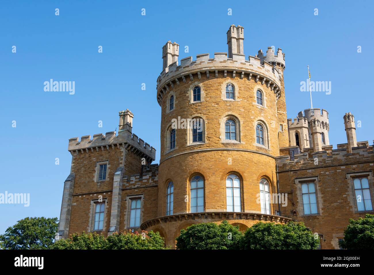 A sunny summer day at Belvoir Castle, Leicestershire England UK Stock Photo