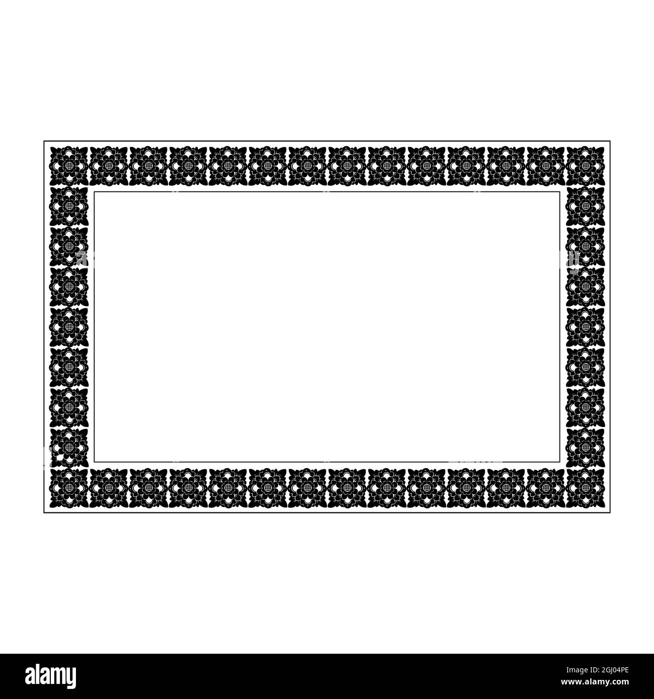 Balinese carving motif frame for invitations, certificates etc Stock ...