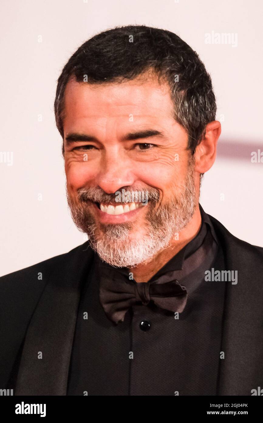 The Palazzo del Cinema, Lido di Venezia, Venice, Italy. 7th Sep, 2021. Alessandro Gassmann poses on the red carpet for OLD HENRY during the 78th Venice International Film Festival. Picture by Credit: Julie Edwards/Alamy Live News Stock Photo