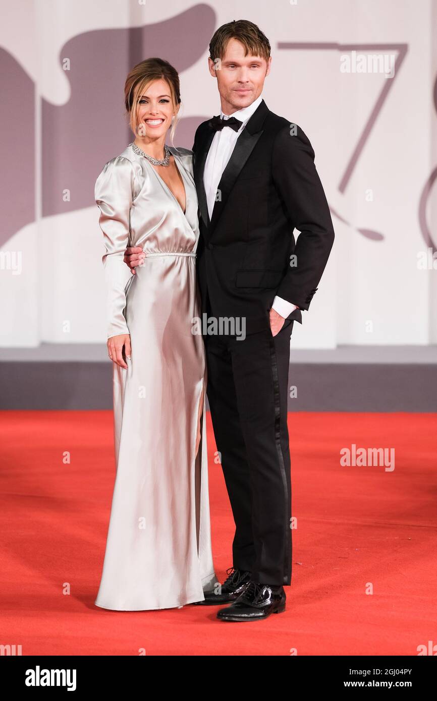 The Palazzo del Cinema, Lido di Venezia, Venice, Italy. 7th Sep, 2021. Taylor Olandt and Scott Haze poses on the red carpet for OLD HENRY during the 78th Venice International Film Festival. Picture by Credit: Julie Edwards/Alamy Live News Stock Photo