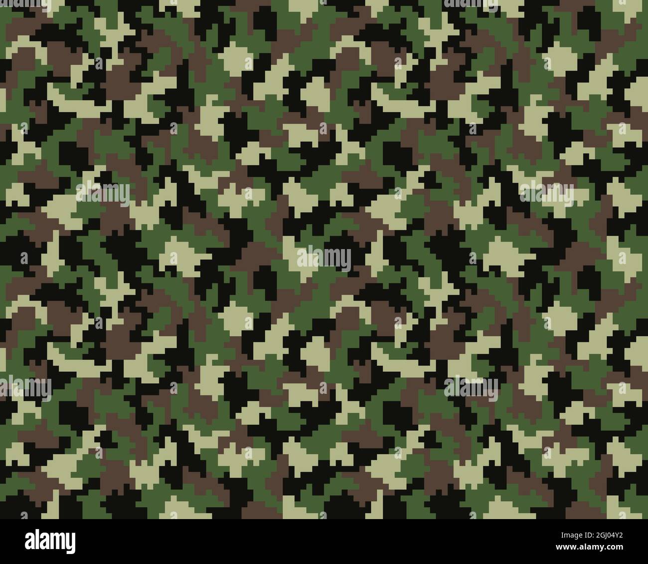 Pattern of digital green camouflage, Seamless background Stock Photo - Alamy