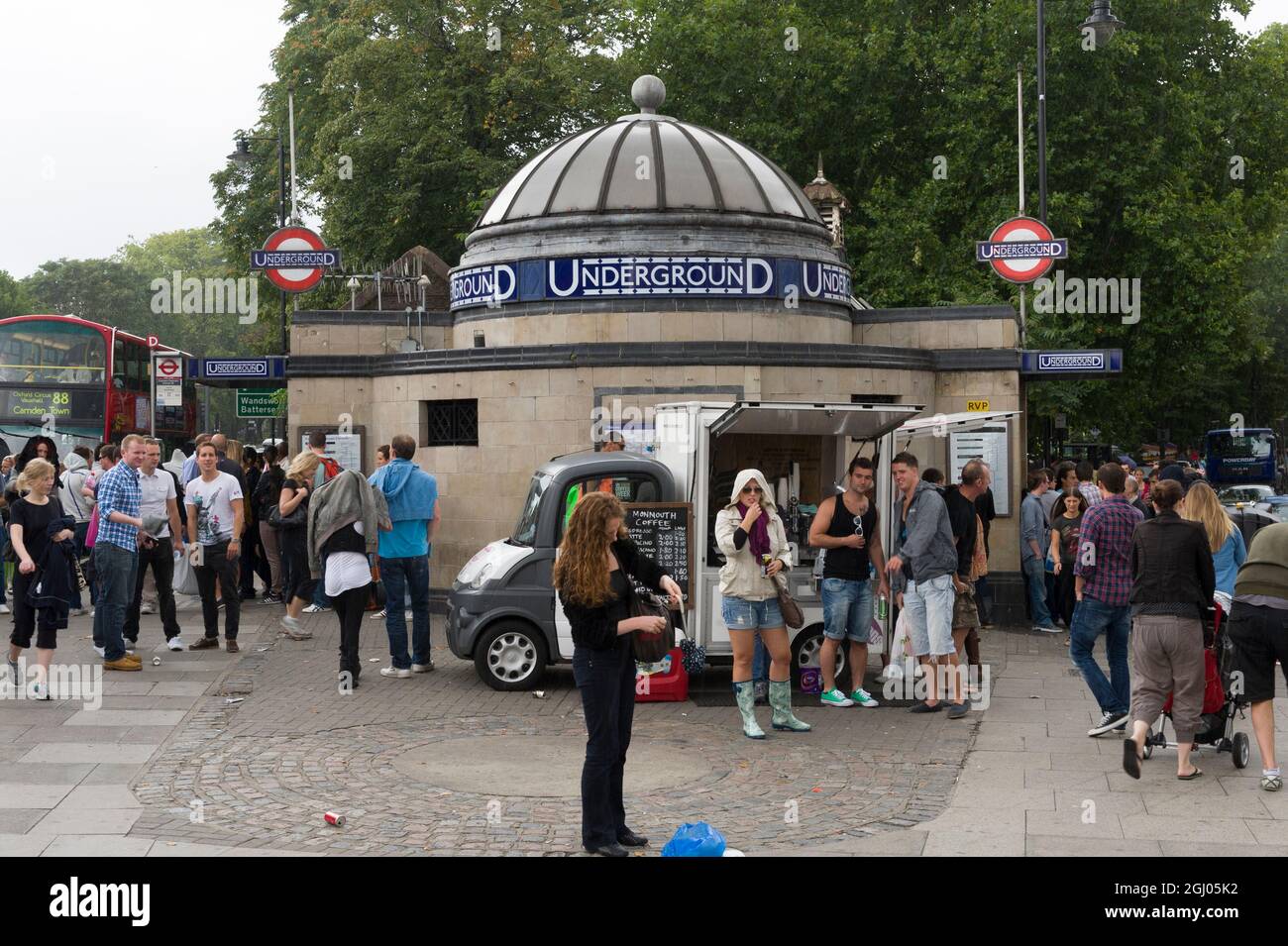 lapham Common Underground Station, Clapham Common, London, UK.  27 Aug 2011 Stock Photo