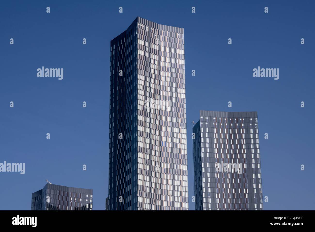 The Deansgate Square Skyscraper Cluster Stock Photo Alamy