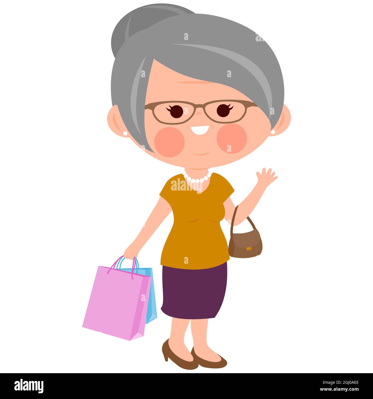 Vector of Sexy Young Lady with Shopping Bags in Hand by BNP Design Studio -  #3526