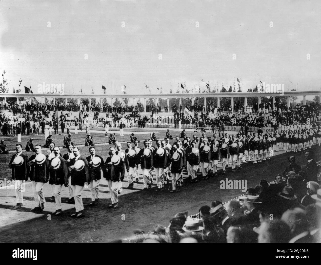 Olympic games 1920 black and white Black and White Stock Photos ...