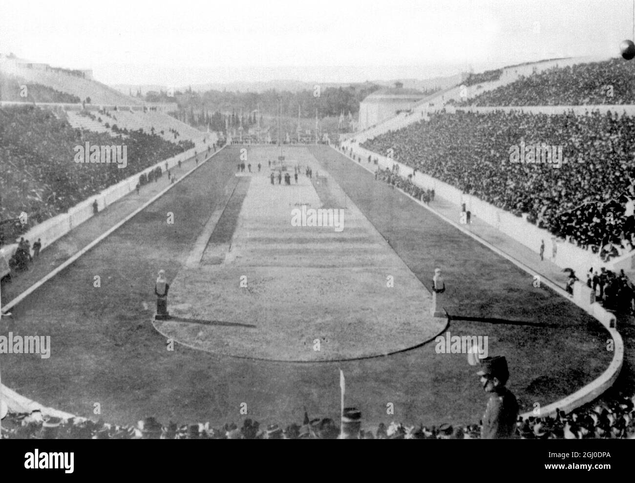 A view of the stadium in Athens at which the first of the modern Olympic  Games took place in 1896 Stock Photo - Alamy