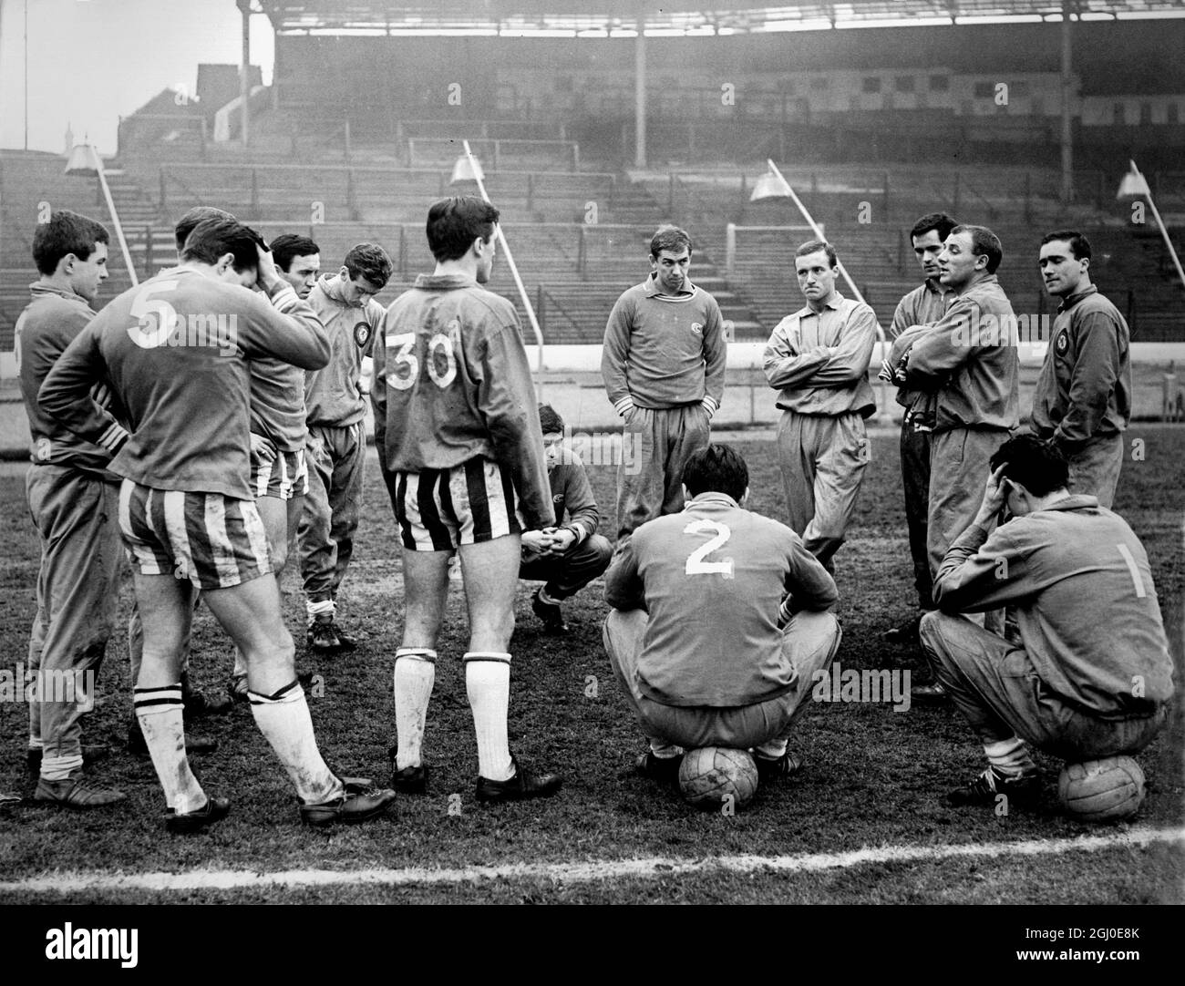 Chelsea FC training for cup tie against Northampton. Chelsea Manager ...