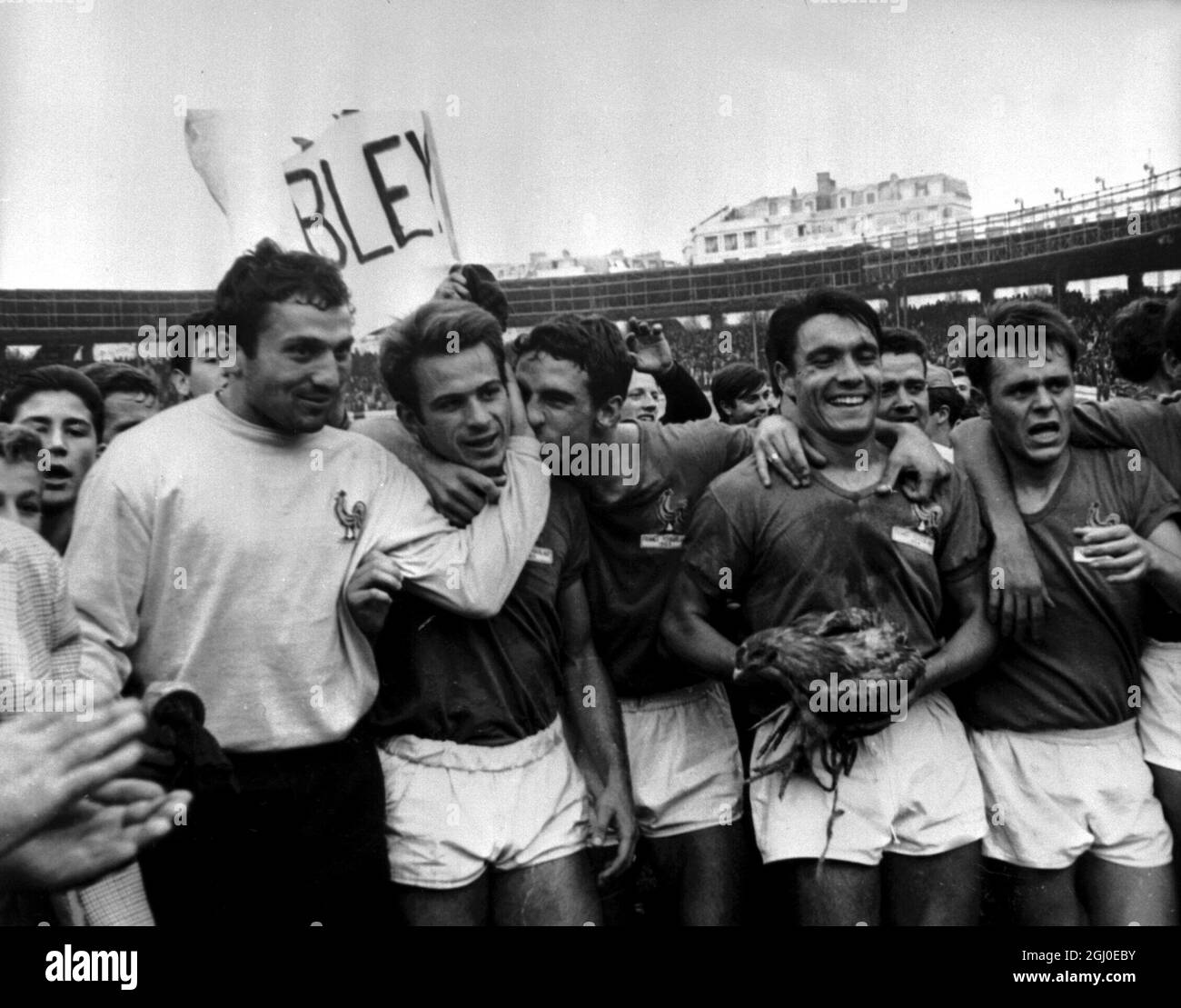 Football match 1965 Black and White Stock Photos & Images Alamy