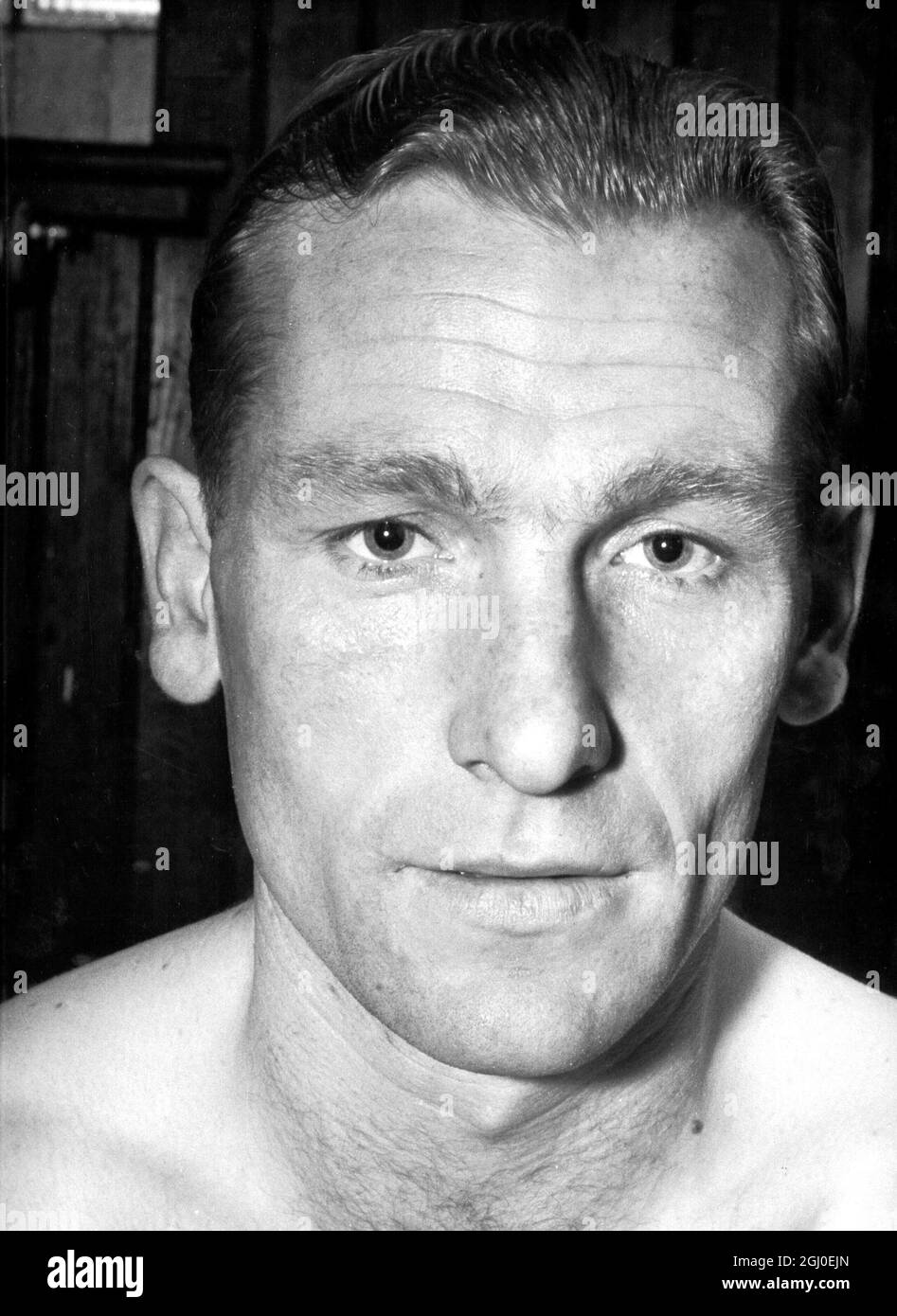 Bert Trautmann, Manchester City goalkeeper 27th November 1951 Stock