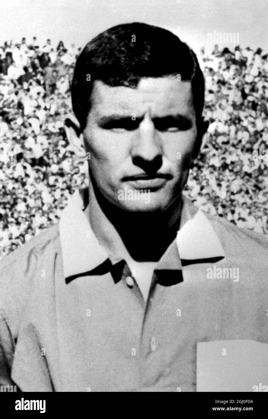 Luis Artime, Argentinian World Cup Soccer Player 22nd June 1966 Stock