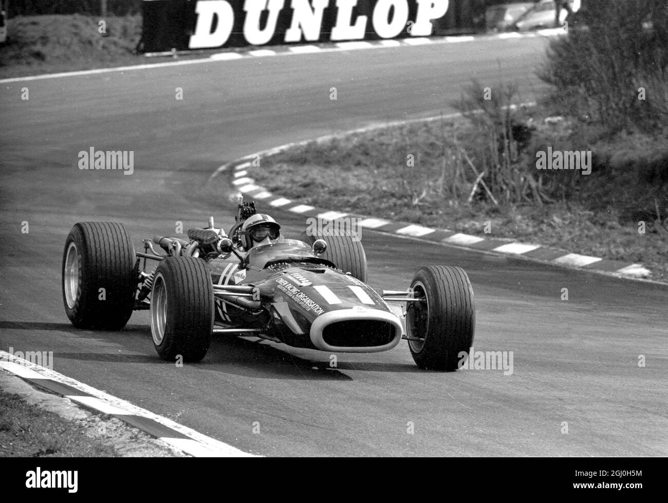 Brands Hatch: Pedro Rodriguez of Mexico in action during the Daoily Mail Race of Champions here today in his BRM. finished second. 17 March 1968 Stock Photo