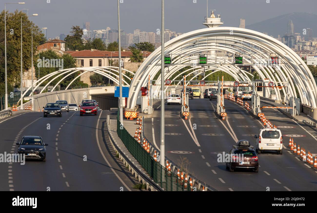Kumkapi, Fatih, lstanbul Turkey August 30 2021Eurasia Tunnel