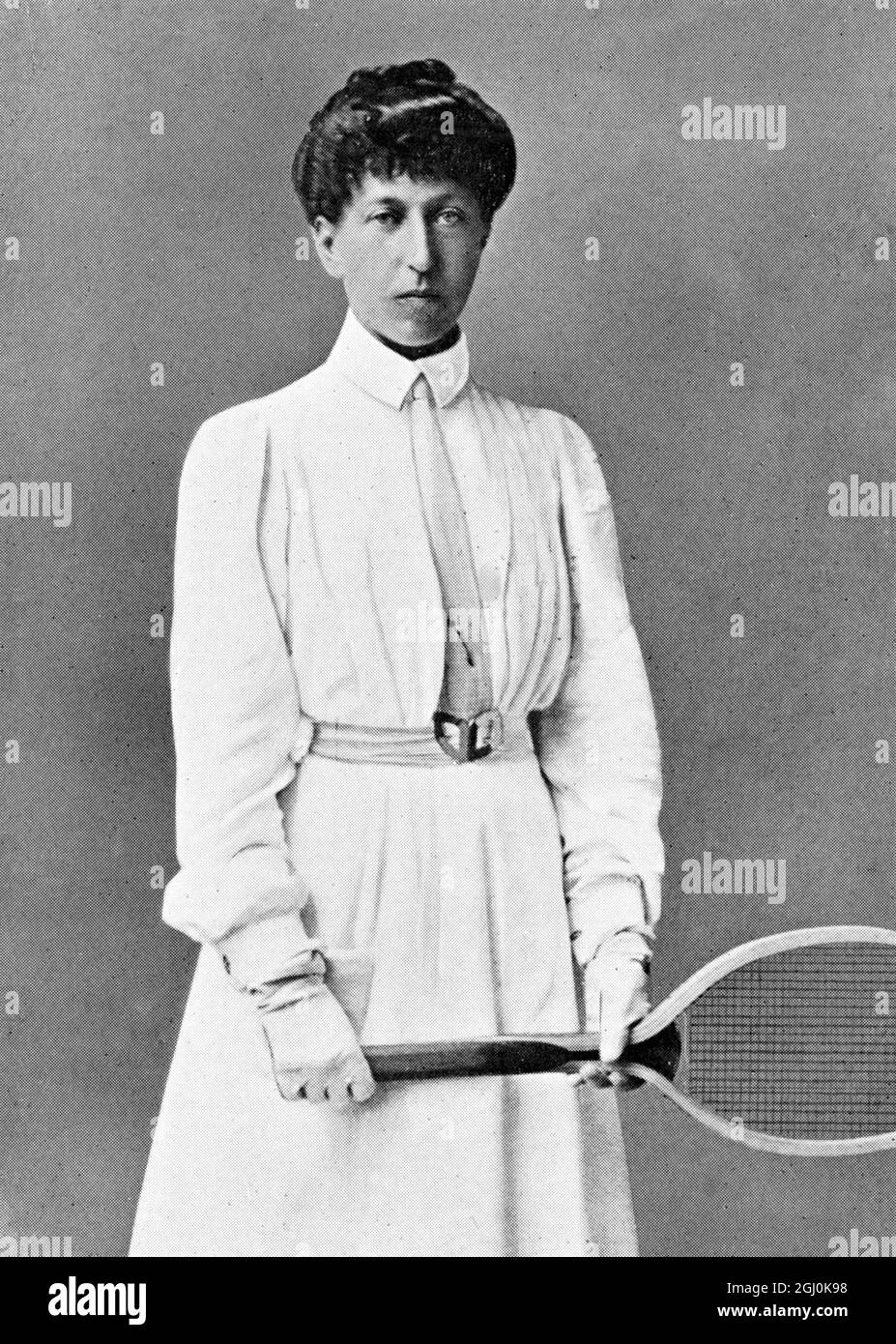Miss Hillyard in 1894 - Blanche Hillyard - Wimbledon Championships - ladies' singles champion in 1886, 1889, 1894, 1897, 1899 and 1900 10 June 1894 ©TopFoto Stock Photo