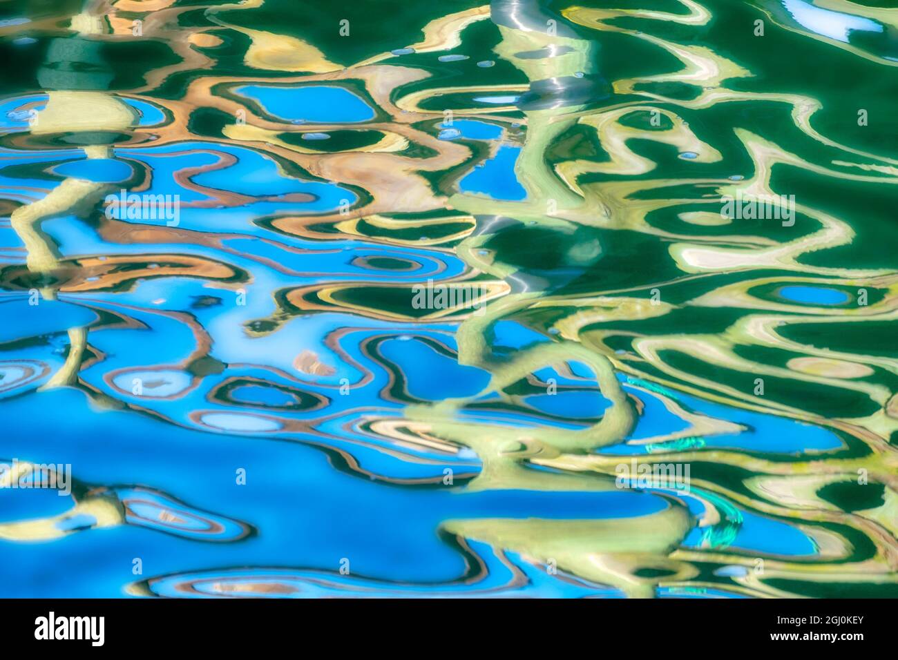 Painterly reflection in water, USA Stock Photo