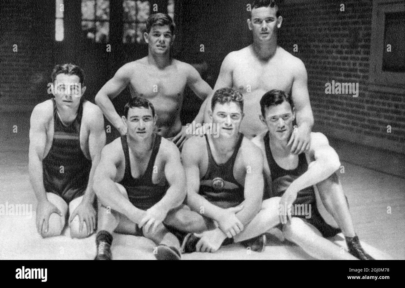 German Wrestling Team 1932 Olympic Games, Los Angeles, USA