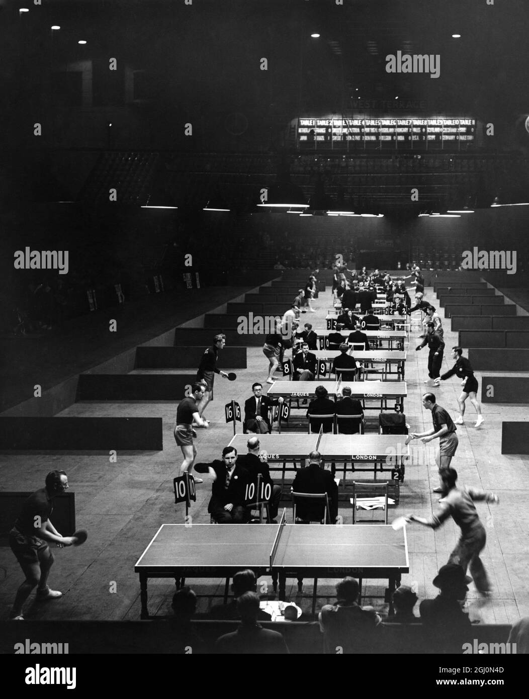 6 April 1954 The twenty first world table tennis championships at the
