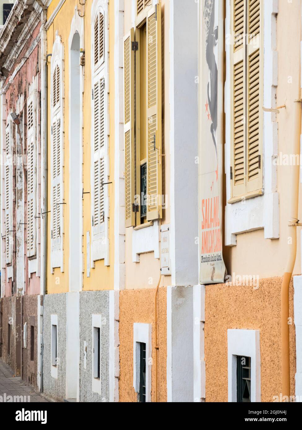 Traditional houses dating back to colonial times in Plato, Street Dr ...