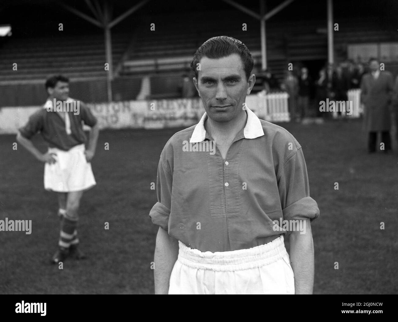 Gravesend and Northfleet Football Club Eric Day 15th August 1957 Stock