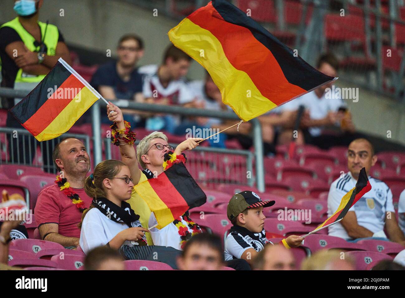DFB Fans  in the match GERMANY - ARMENIA 6-0 Qualification for World Championships 2022, WM Quali, Season 2021/2022,  Sept 5, 2021  in Stuttgart, Germany. (Armenien) © Peter Schatz / Alamy Live News Stock Photo