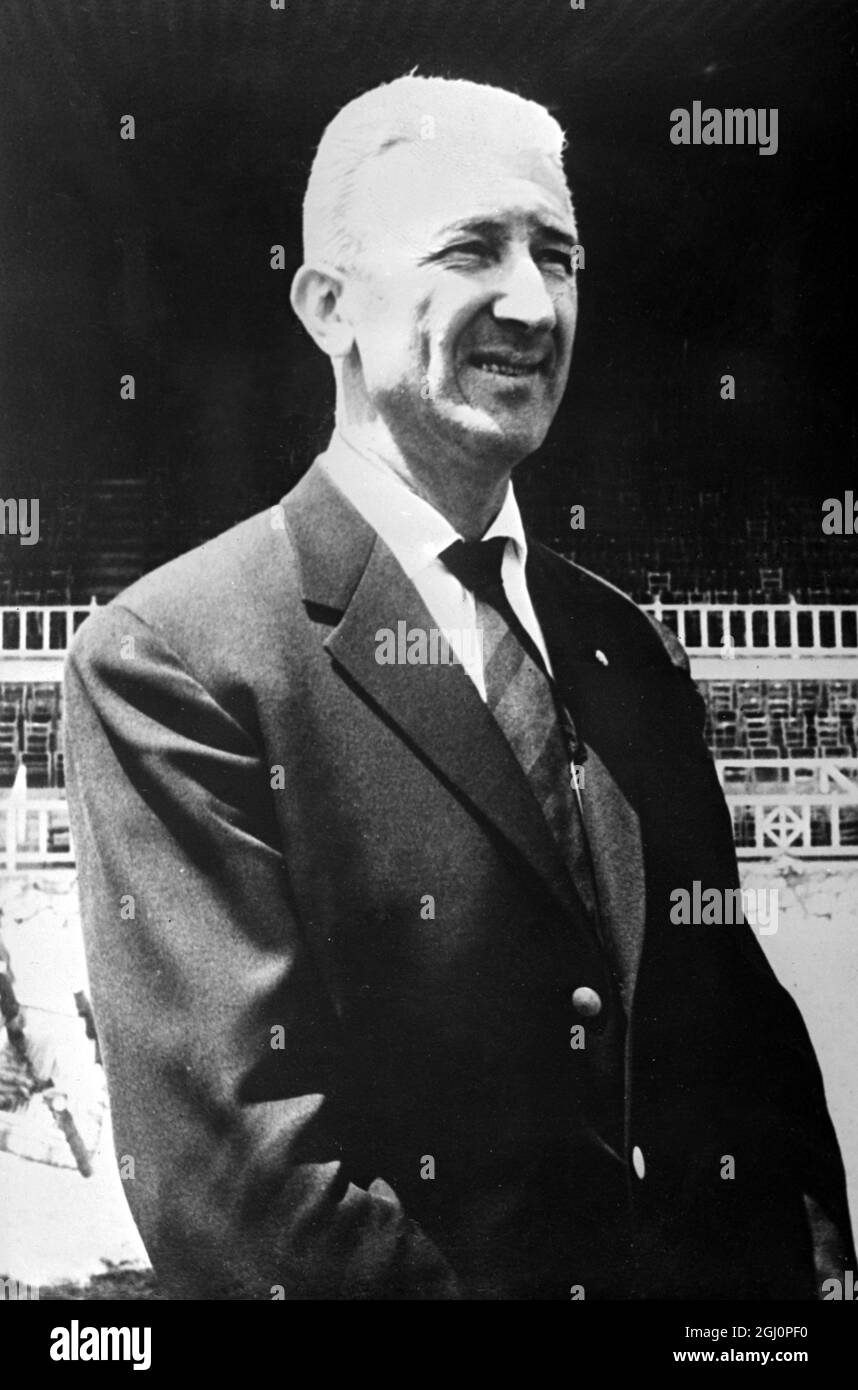 New Coach for Barcelona . Barcelona , Spain ; The powerful Barcelona Football club was on the lookout for a new coach for a long time after the Executive Board fired Helnio Harrara , when Real madrid eliminated them from the European Cup competition . Yugoslavia ' s Llyubisa Brocia was the choice by Barcelona , and he is seen here in the club ' s '' Hans Gamper '' stadium after being introduced to the players . 3 June 1960 Stock Photo
