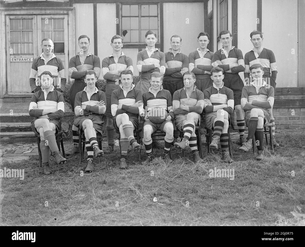 Rugby team 1946 Stock Photo Alamy