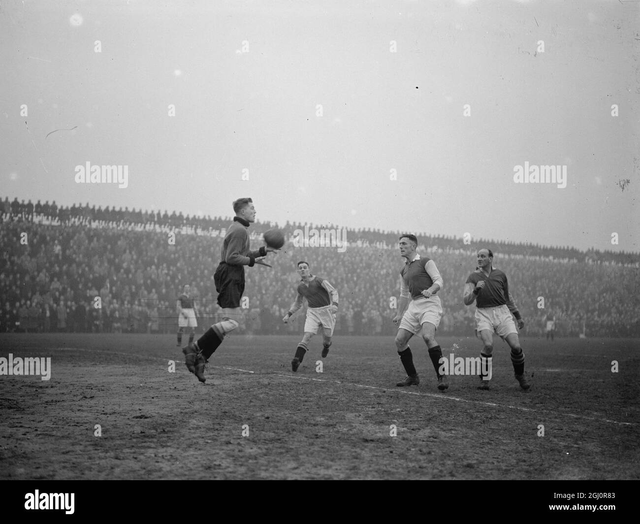 Football 1946 Stock Photo