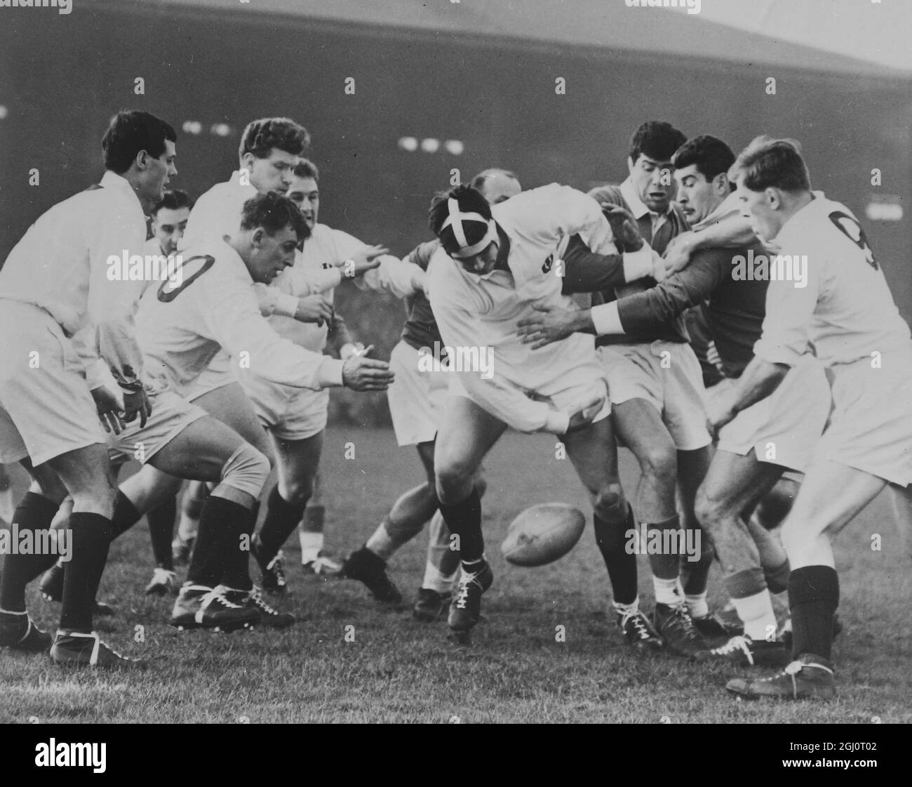 SCOTLAND V FRANCE RUGBY MATCH 10 JANUARY 1960 Stock Photo Alamy