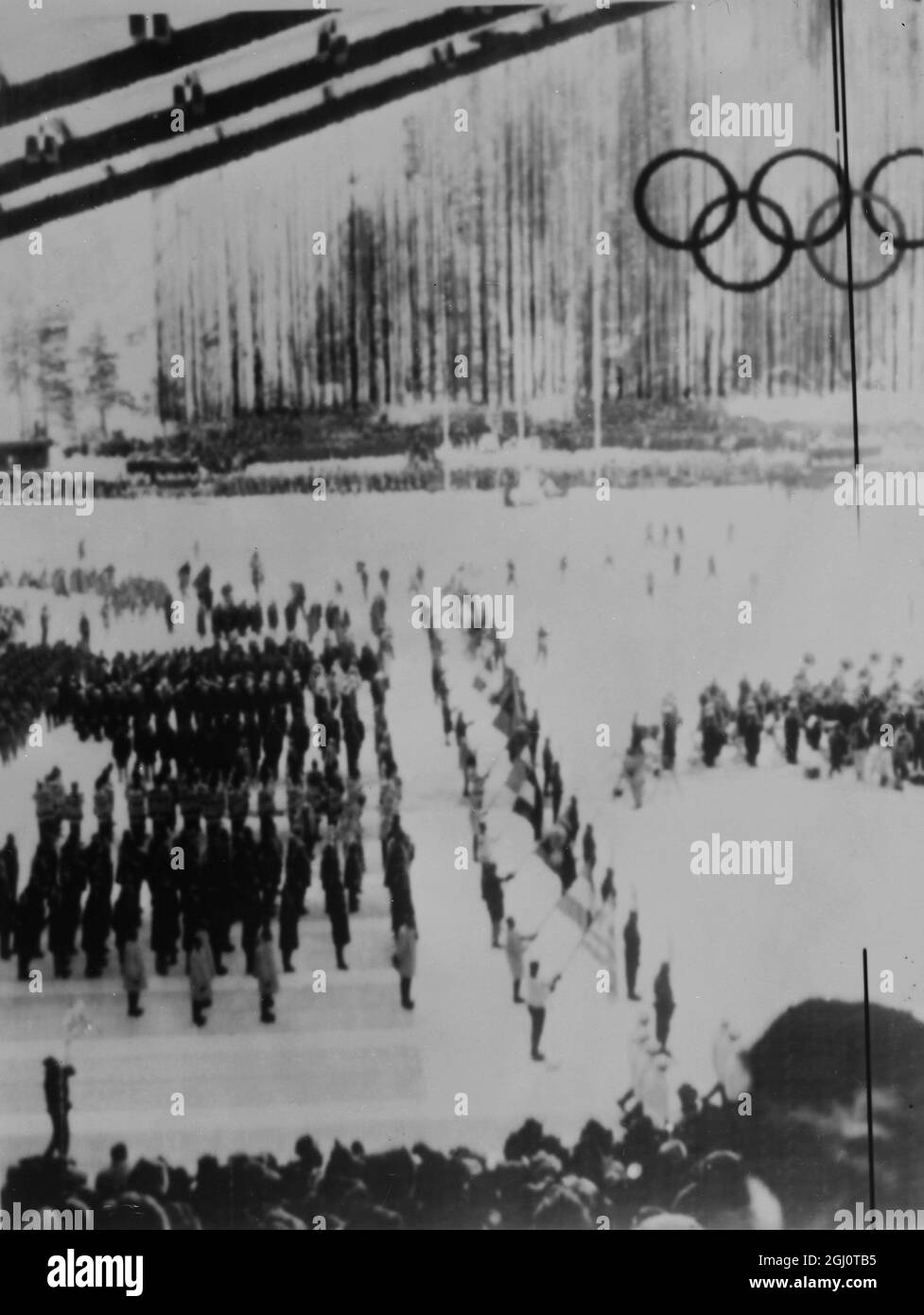WINTER OLYMPICS OPENING CEREMONY 19 FEBRUARY 1960 Stock Photo Alamy