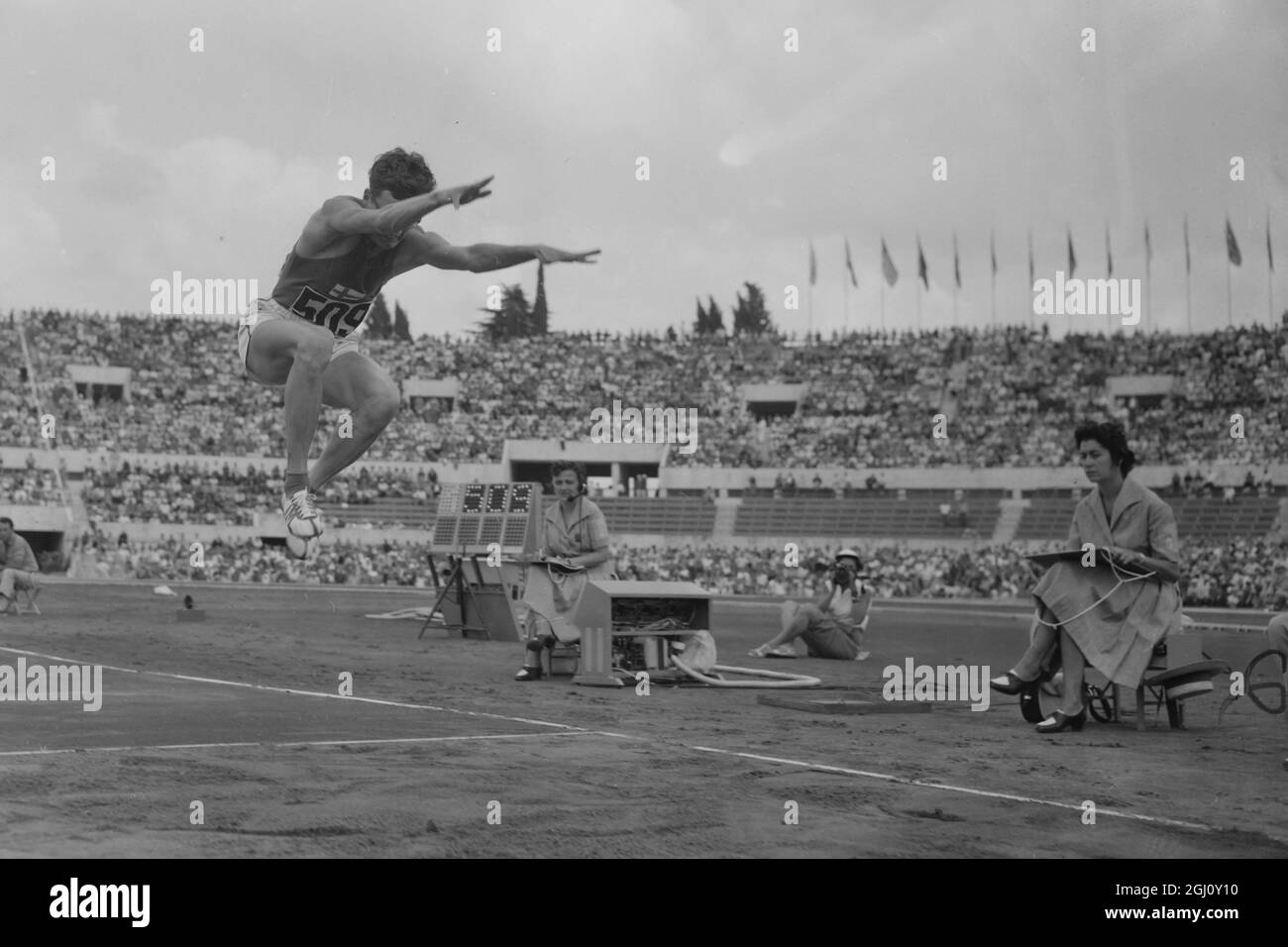 OLYMPIC GAME TRIPLE JUMP FINALS RAHKAMO IN ACTION 7 SEPTEMBER 1960