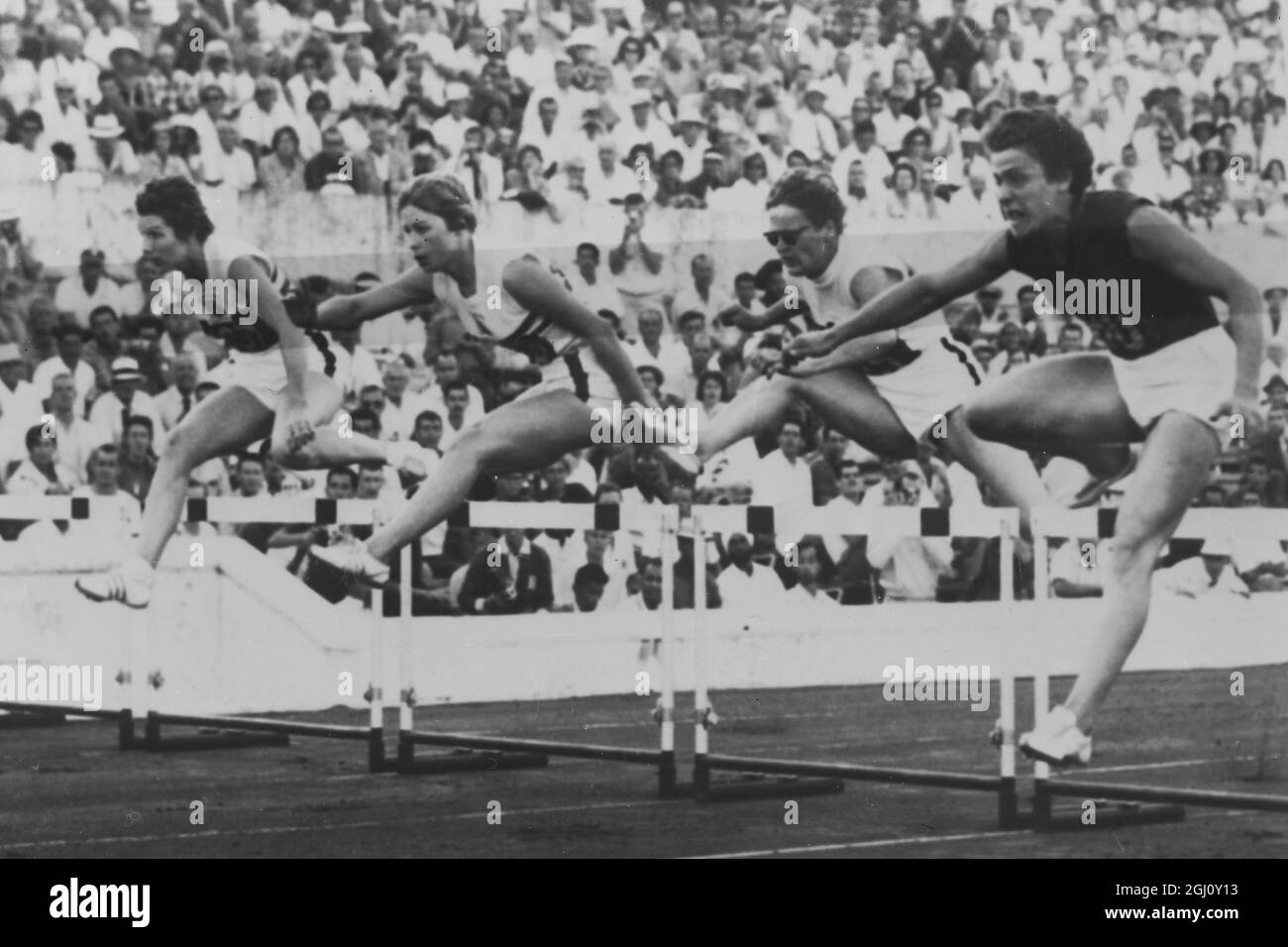 OLYMPIC GAME HURDLES 80M WOMEN FINAL PRESS LEADS AT LAST 2 SEPTEMBER