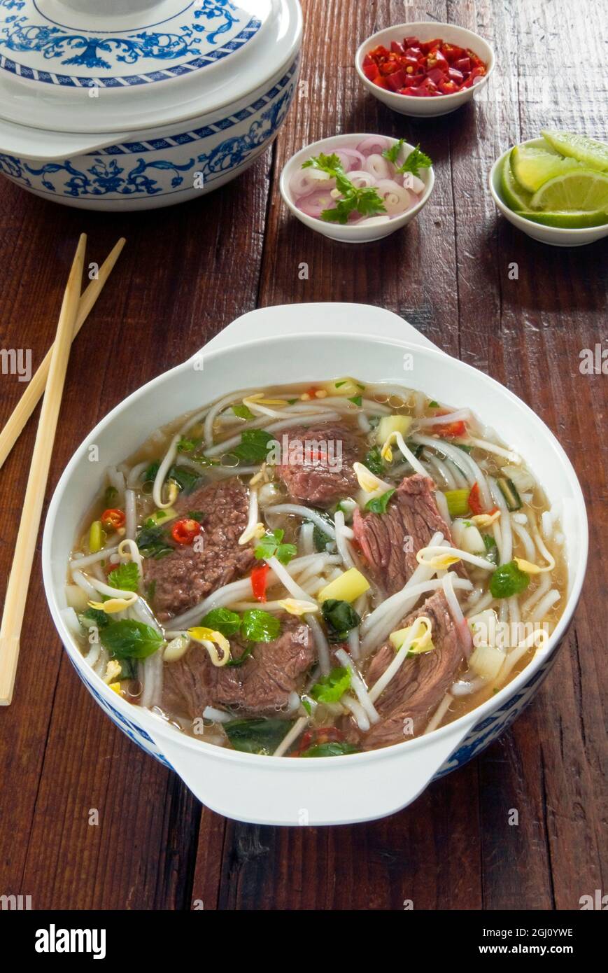 Vietnamese Pho beef broth, Vietnam, Asia Stock Photo Alamy