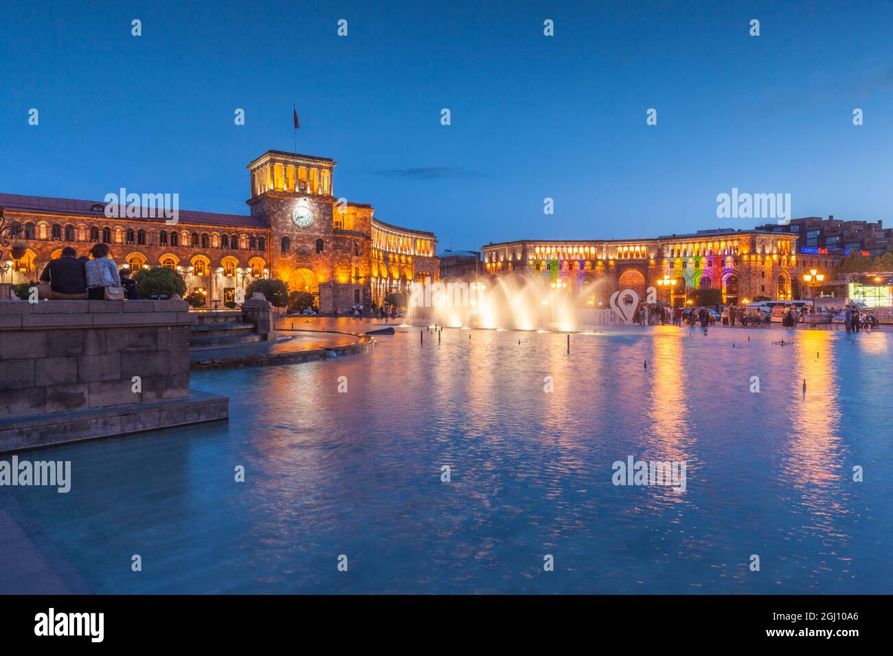 Armenia Yerevan Republic Square Dancing Fountains Stock Photo Alamy
