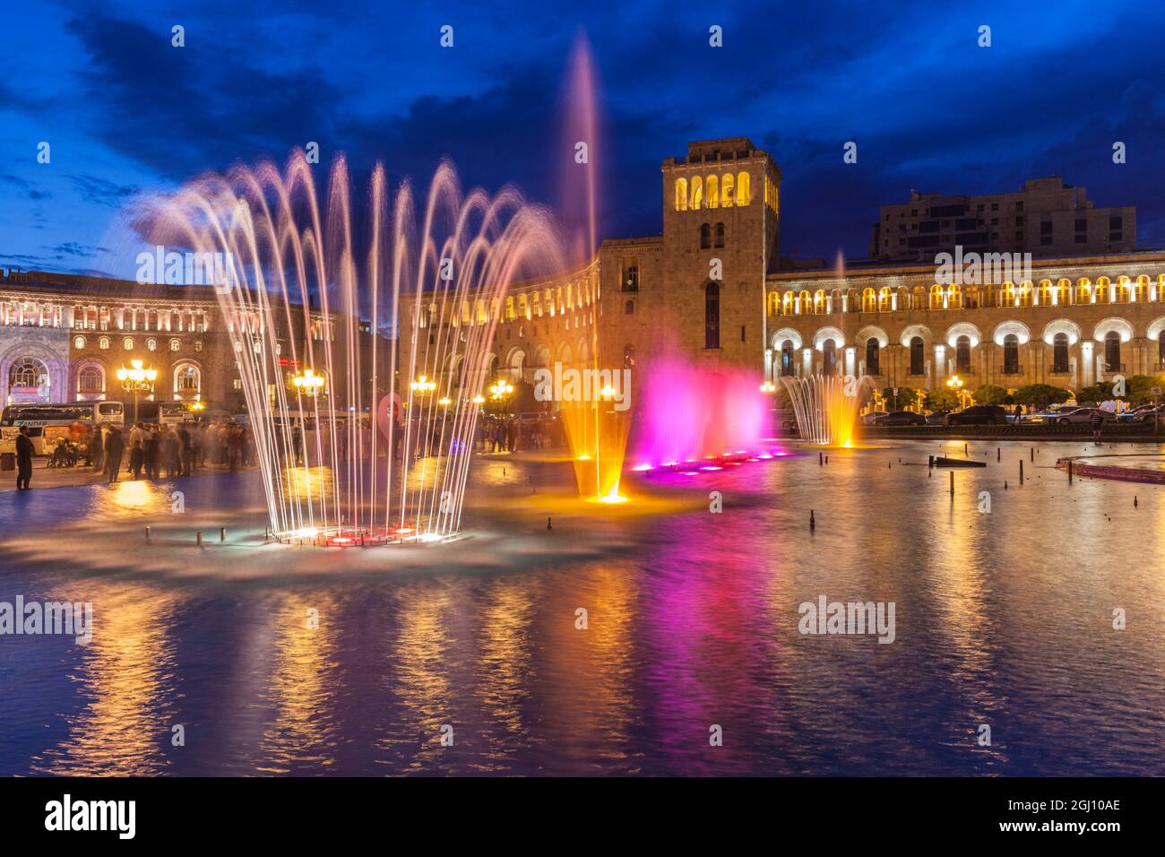 Armenia Yerevan Republic Square Dancing Fountains Stock Photo Alamy
