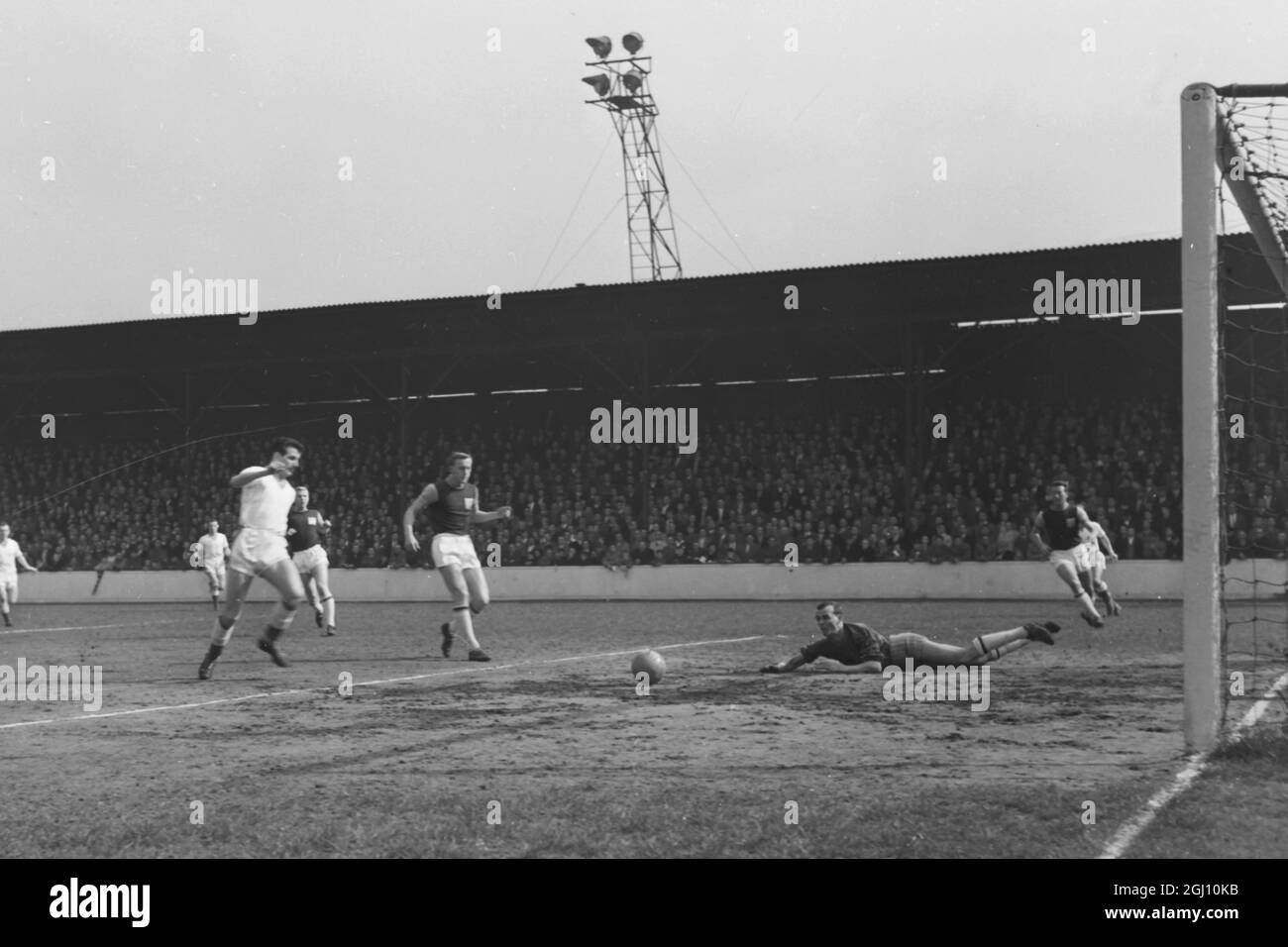 1961 league and cup winning team Black and White Stock Photos